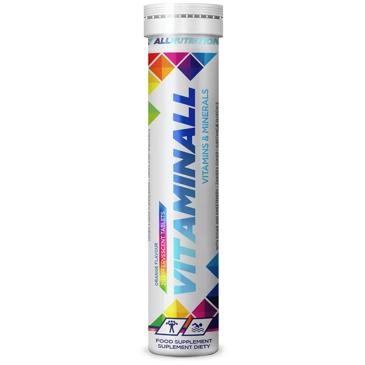 Allnutrition Vitaminall tabletki musujące orange 20 szt.