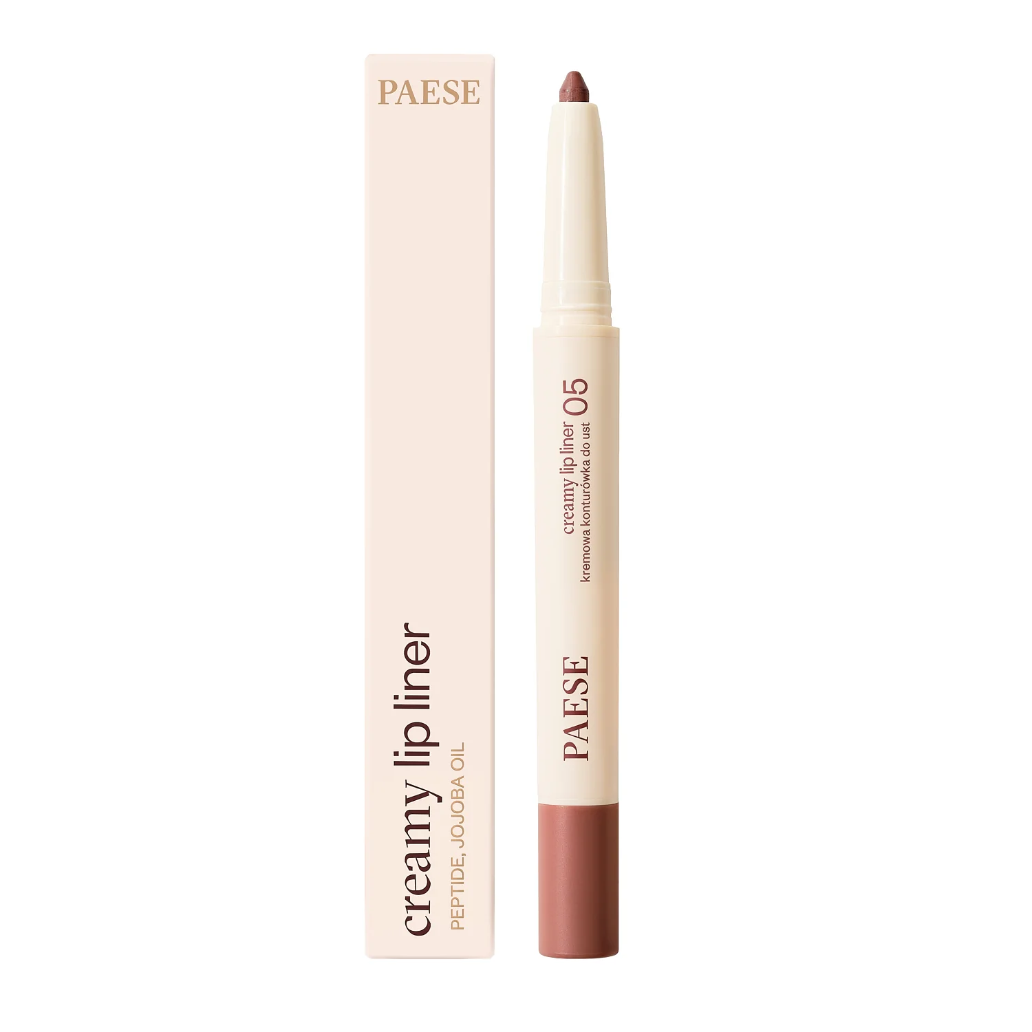 Paese Creamy Lip Liner kremowa konturówka do ust 05 Ash Wood, 0,6 g