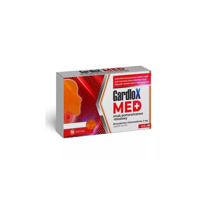 Gardlox Med smak pomarańczowo-miodowy, 3 mg, 16 pastylek twardych