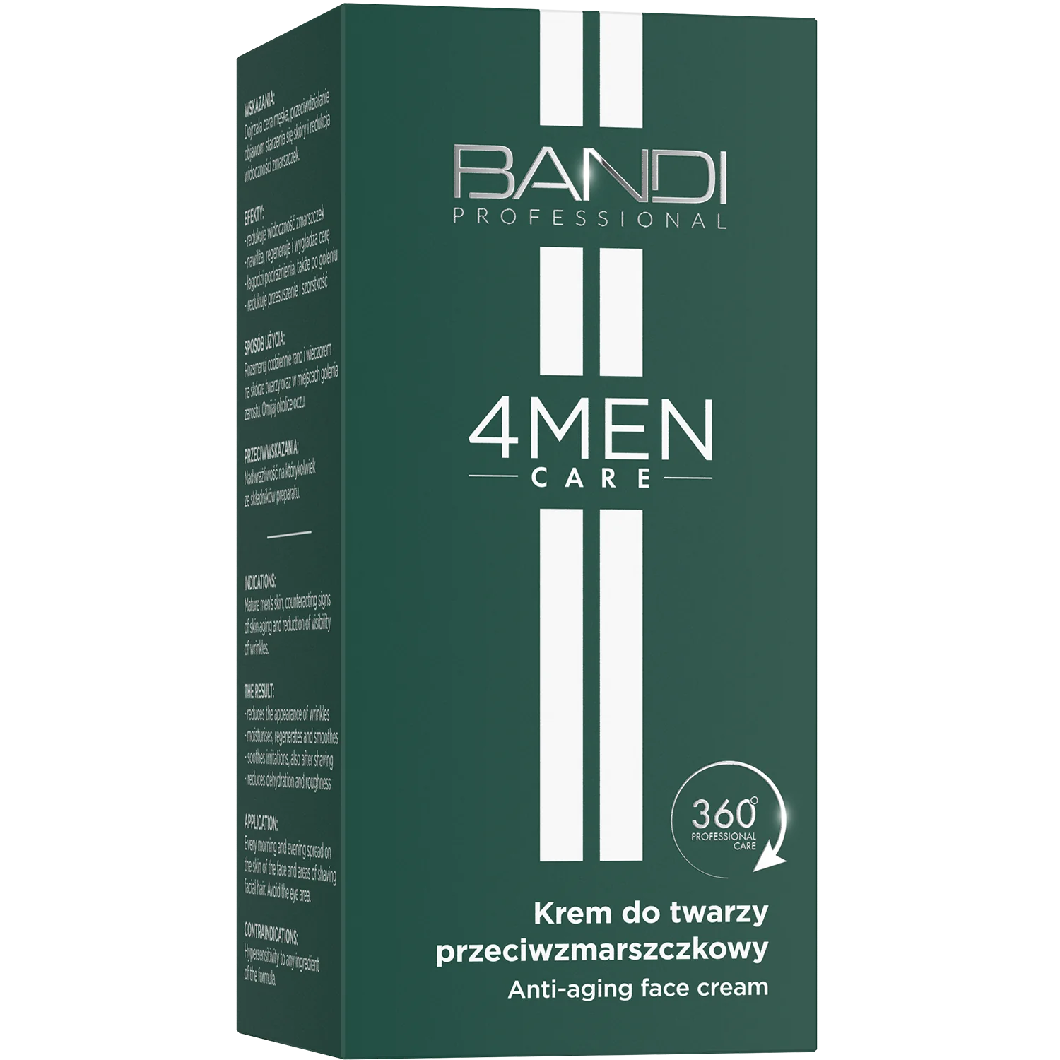 BANDI 4Men Care krem do twarzy przeciwzmarszczkowy, 50 ml