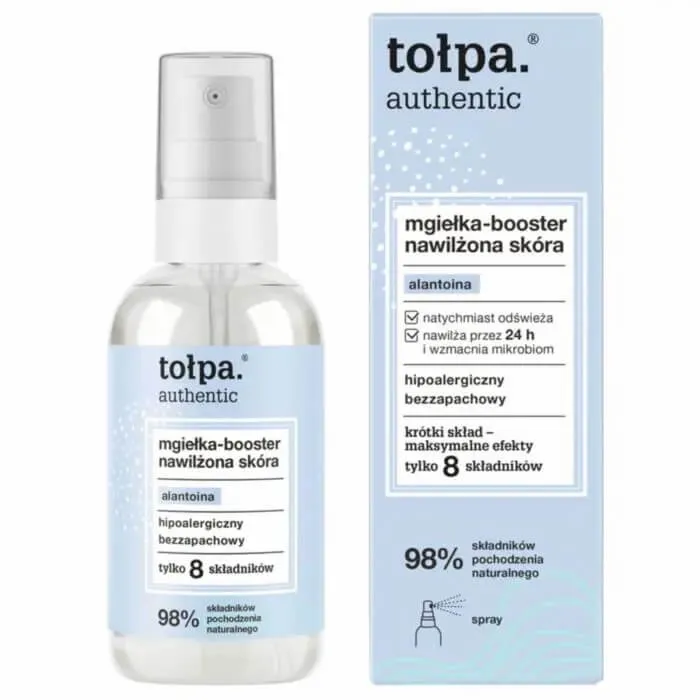 Tołpa Authentic, mgiełka-booster nawilżona skóra, 75 ml