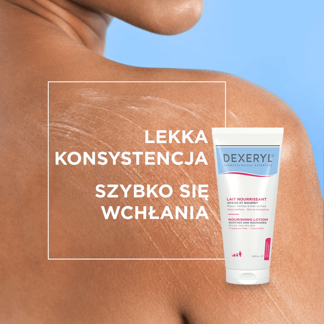 Dexeryl odżywcze mleczko do skóry suchej i wrażliwej, 200 ml