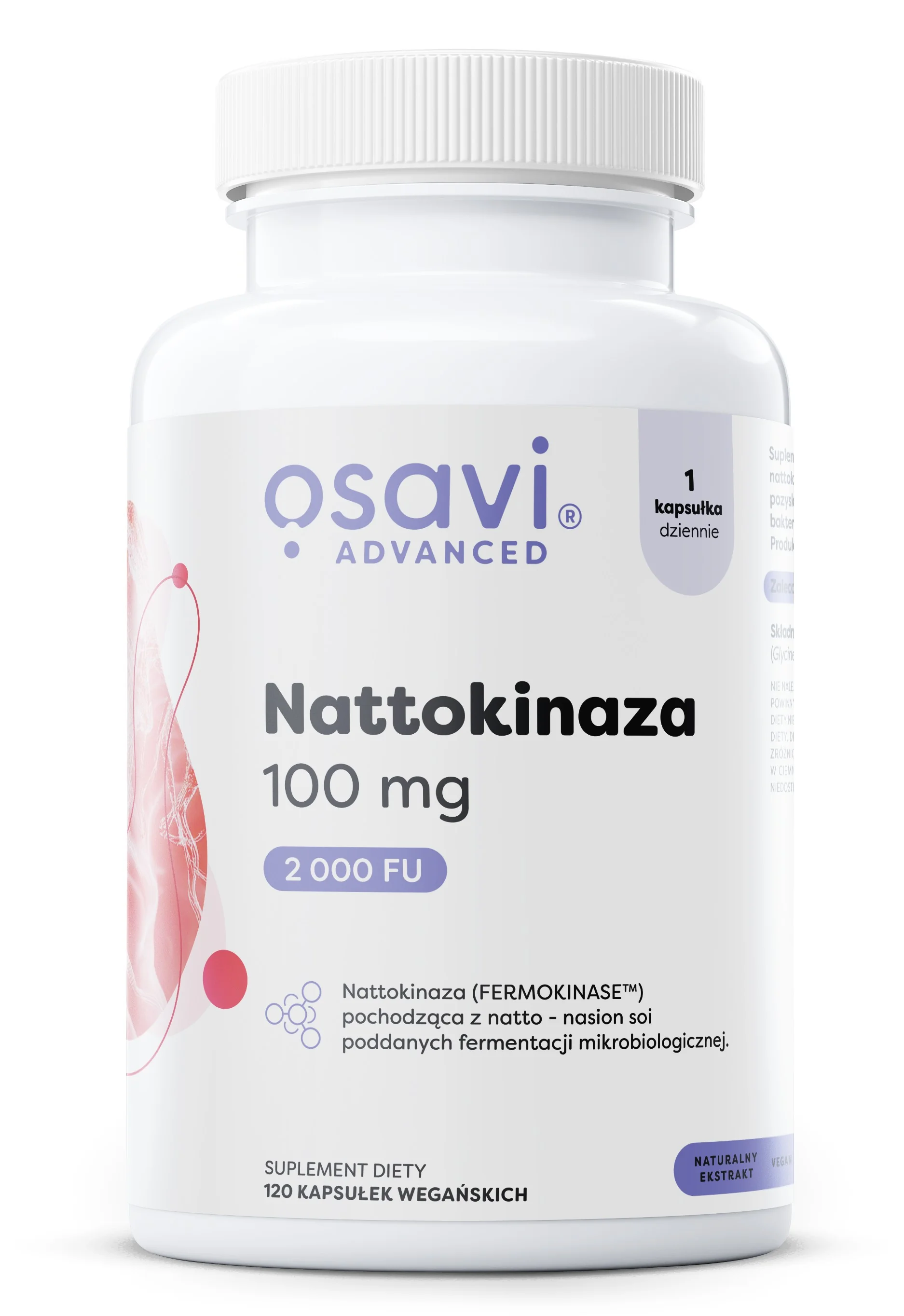 Osavi Nattokinaza 120 kapsułek wegańskich