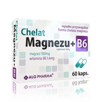 Chelat magnezu + B6, suplement diety, 60 kapsułek