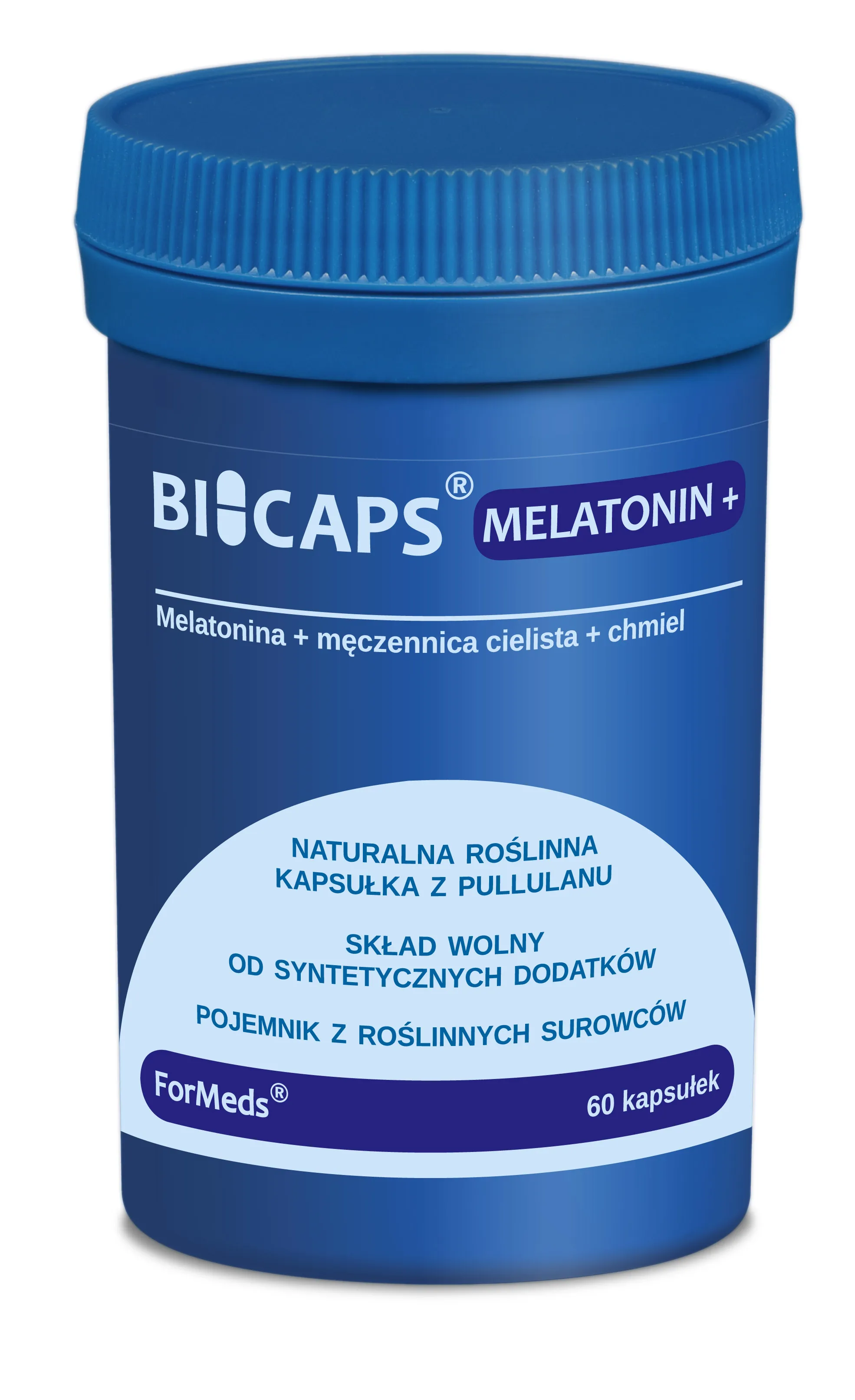 ForMeds Bicaps Melatonin +, suplement diety, 60 kapsułek