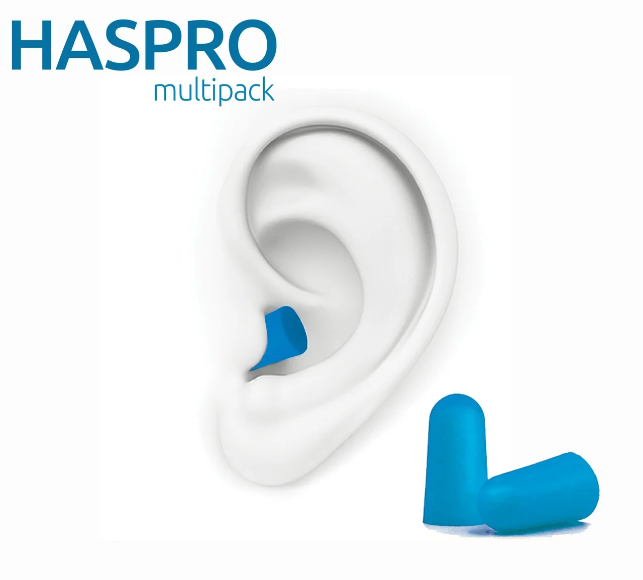 Haspro Multi 10 stopery do uszu kolor niebieski, 10 par