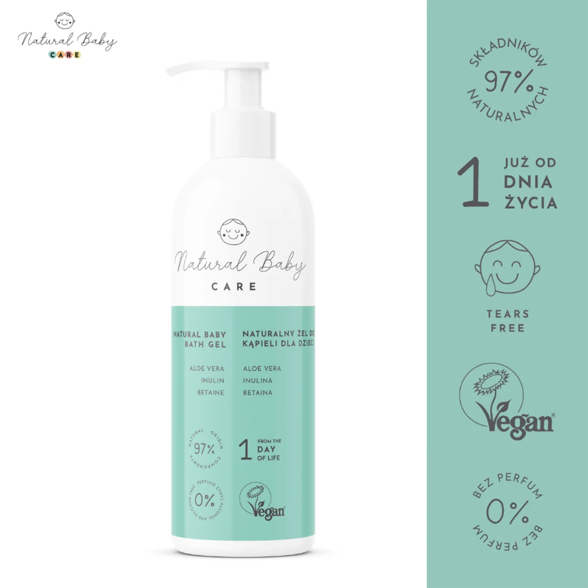 Natural Baby Care Naturalny żel do mycia dla dzieci 200 ml