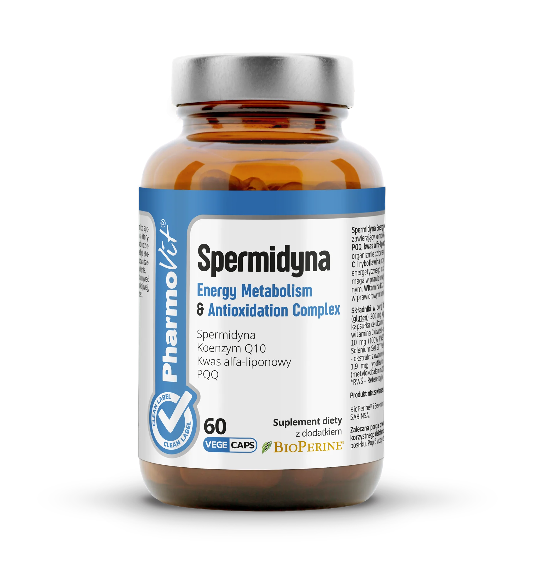 PharmoVit® Spermidyna Energy Metabolism & Antioxidation Complex 60 kapsułek wege