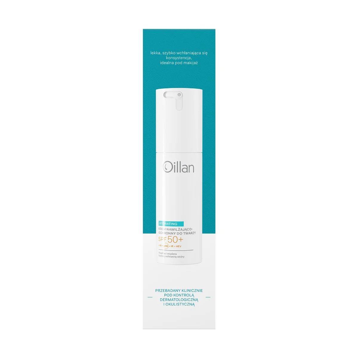 Oillan Hydrating krem nawilżająco- ochronny do twarzy SPF 50+, 50 ml