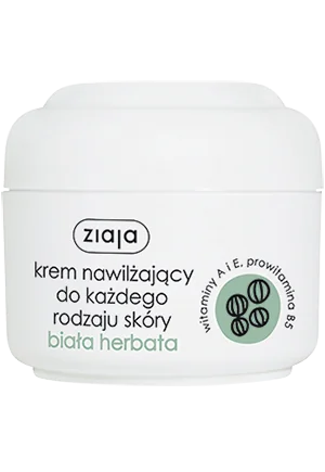 Ziaja Biała Herbata krem nawilżający do każdego rodzaju skóry, 50 ml
