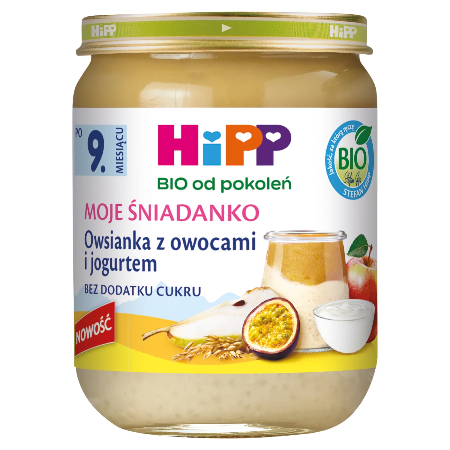 HIPP owsianka z owocami i jogurtem BIO, 160 g