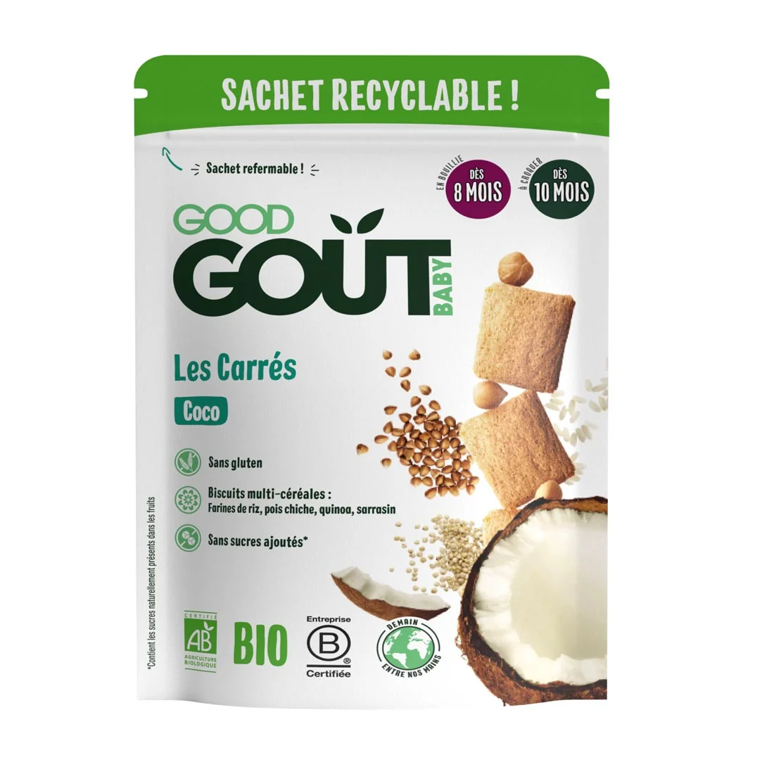 Good Gout BIO kosteczki kokosowe, 50 g