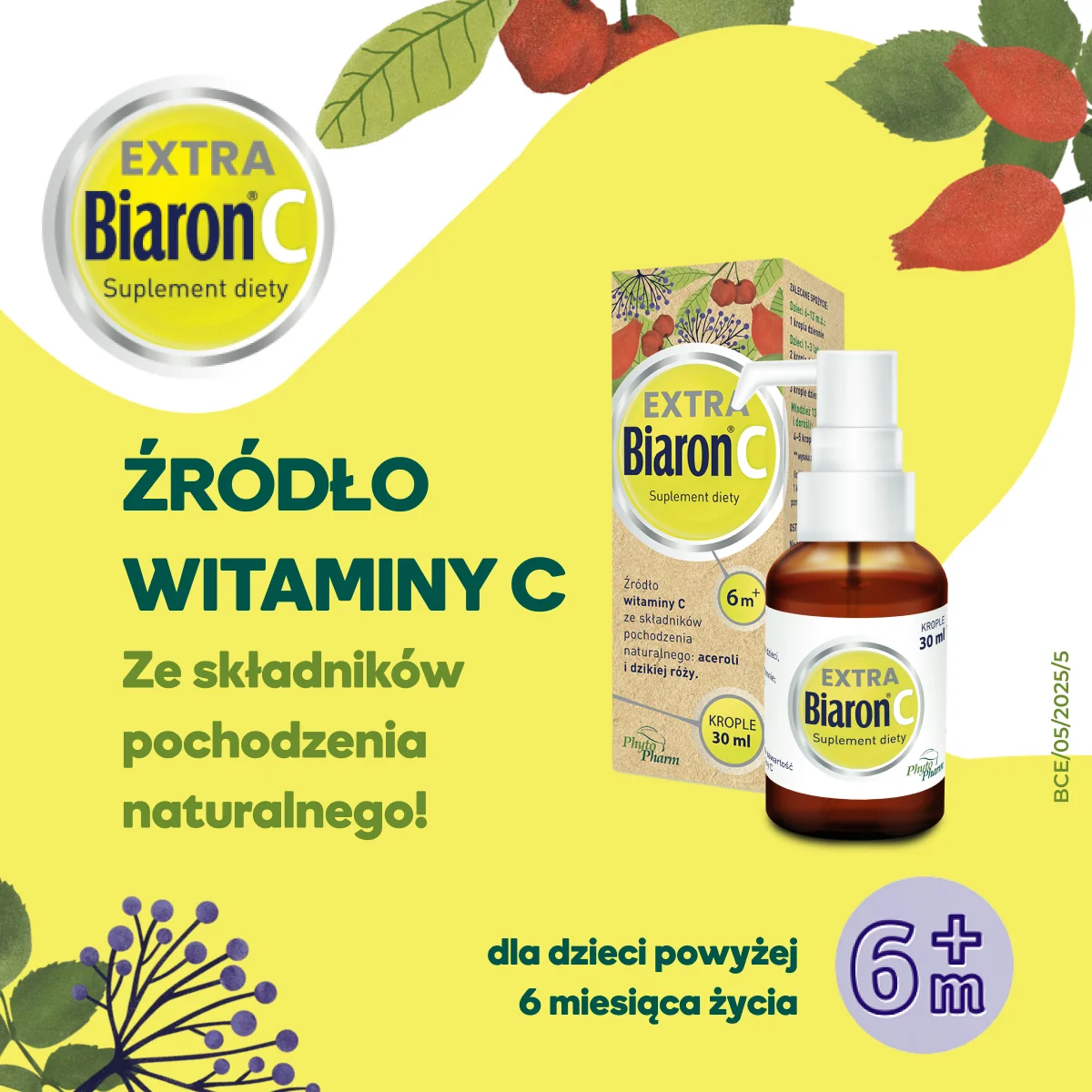 Biaron C Extra suplement diety, krople 30 ml