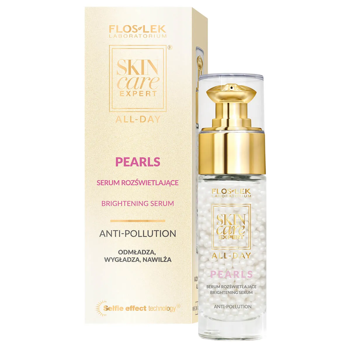 Flos-Lek Skin Care Expert All-Day, Pearls, serum rozświetlające, 30 ml