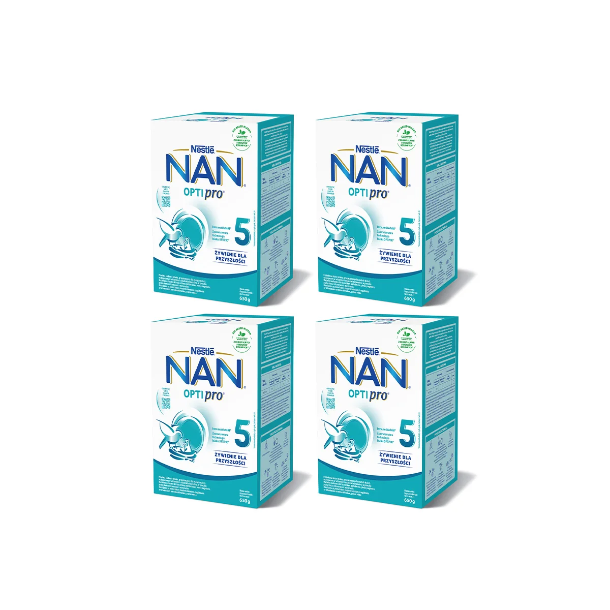 Nan Optipro 5 mleko modyfikowane dla dzieci po 2,5 roku, 4x650 g