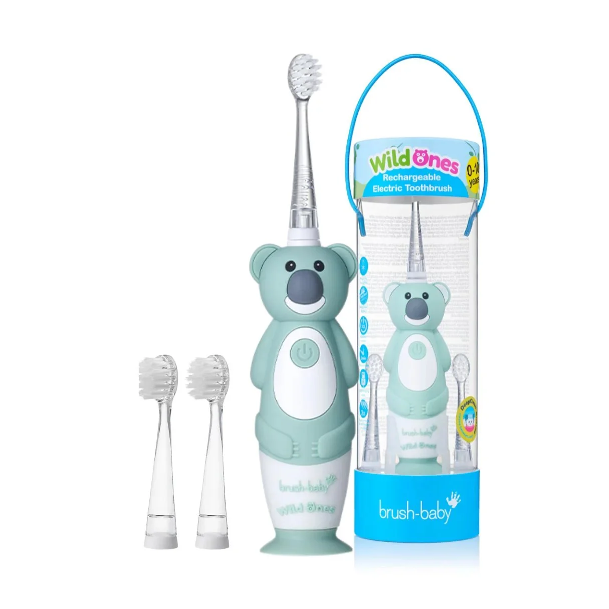 Brush-Baby WildOnes szczoteczka soniczna dla dzieci 0-10 lat Koala, 1 sztuka