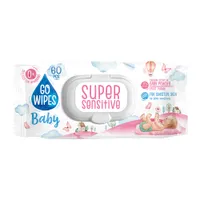 Go Wipes Baby Super Sensitive chusteczki nawilżane dla dzieci i niemowląt, 60 szt.