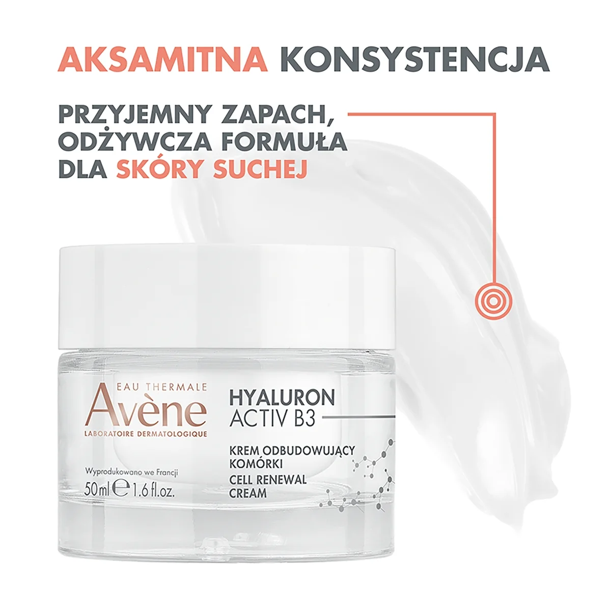 Avène Hyaluron Activ B3 krem odbudowujący komórki, 50 ml