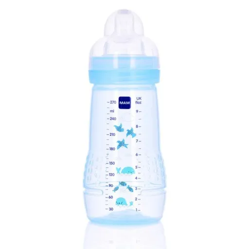 MAM, butelka Baby Bottle, ze smoczkiem o średnim przepływie, powyżej 2 miesiąca, 270 ml 