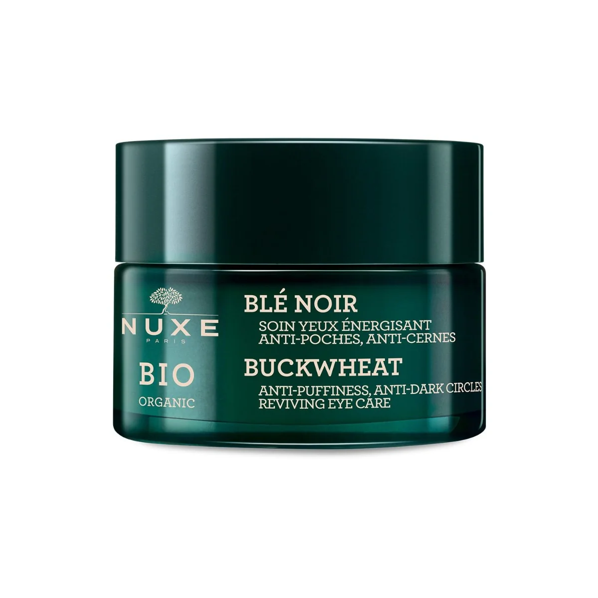 Nuxe Bio, krem pod oczy redukujący opuchliznę i cienie podoczami, gryka, 15 ml 