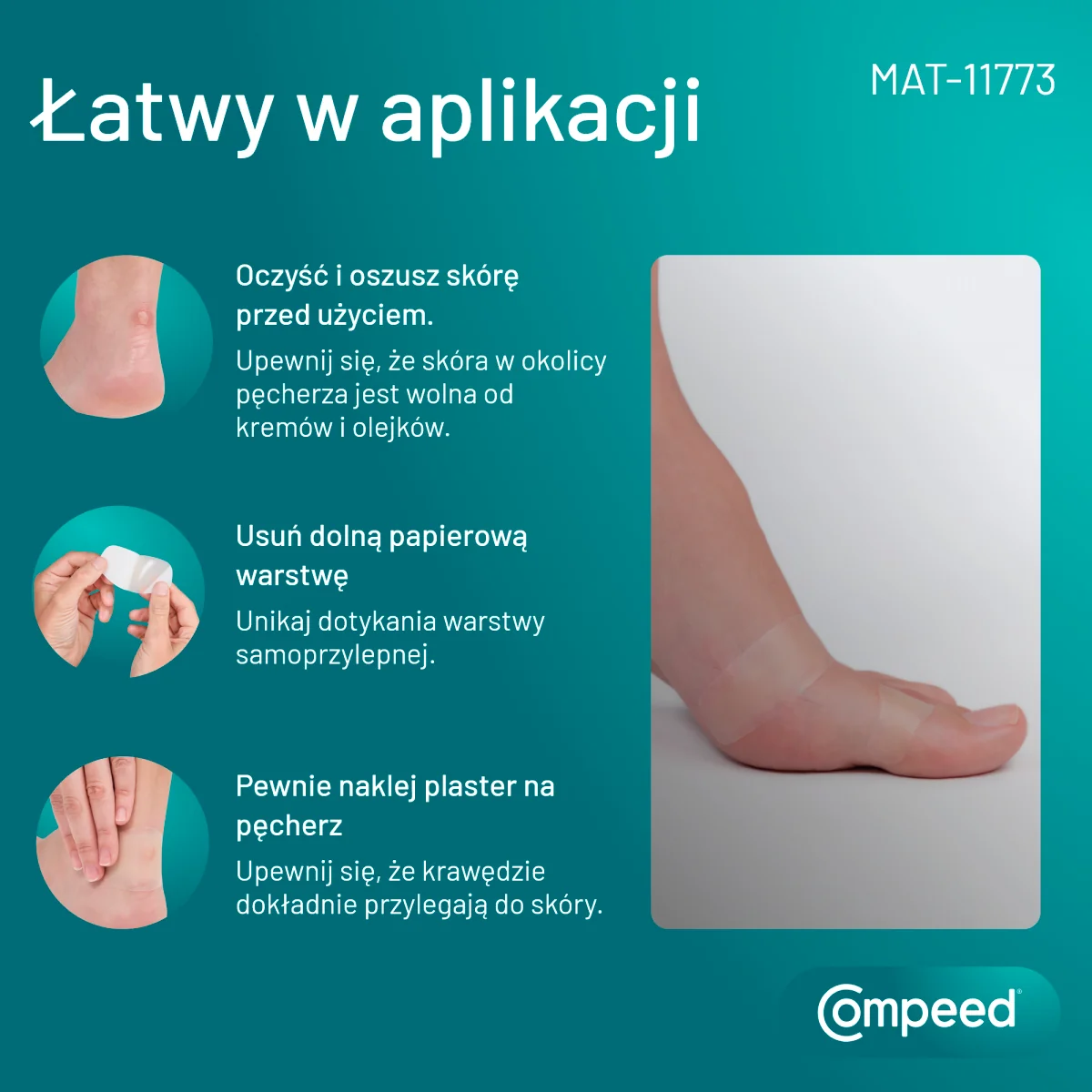 Compeed plastry na pęcherze wąskie, 6 sztuk