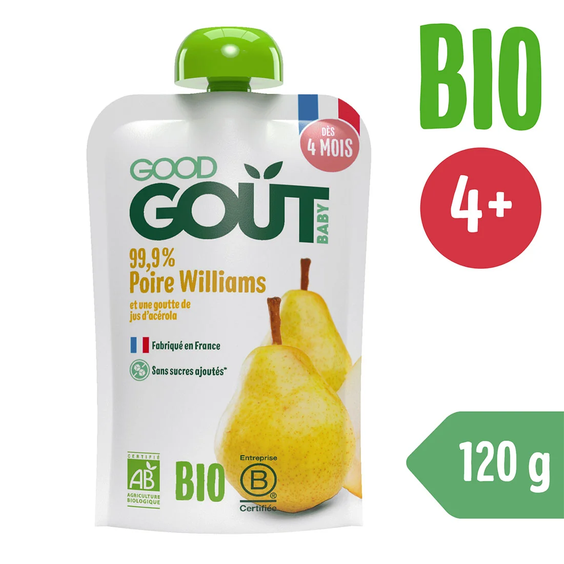 Good Gout BIO gruszka Williams, 120 g