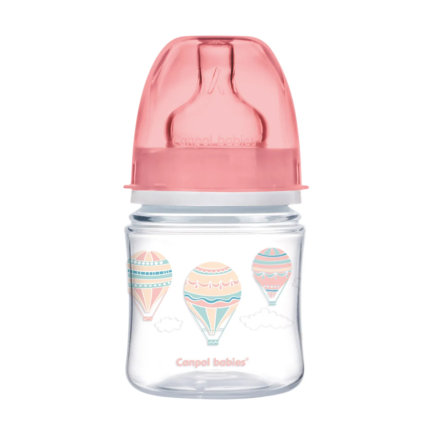 Canpol Babies, butelka szerokootworowa, antykolkowa, 0-3 miesiąca 35/224_pin, 120 ml 