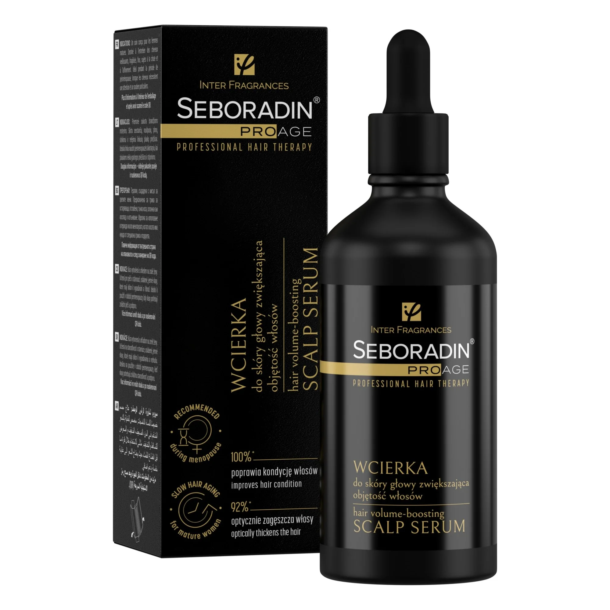 Seboradin Pro Age wcierka do skóry głowy zwiększająca objętość włosów, 100 ml