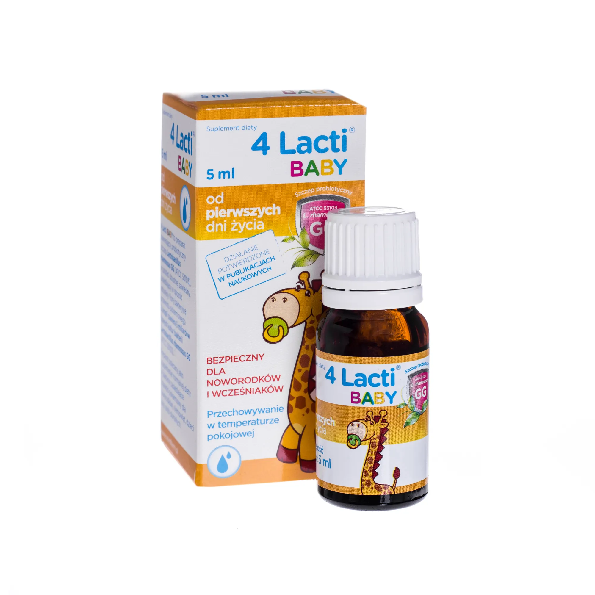 4 Lacti Baby, suplement diety, krople, 5 ml