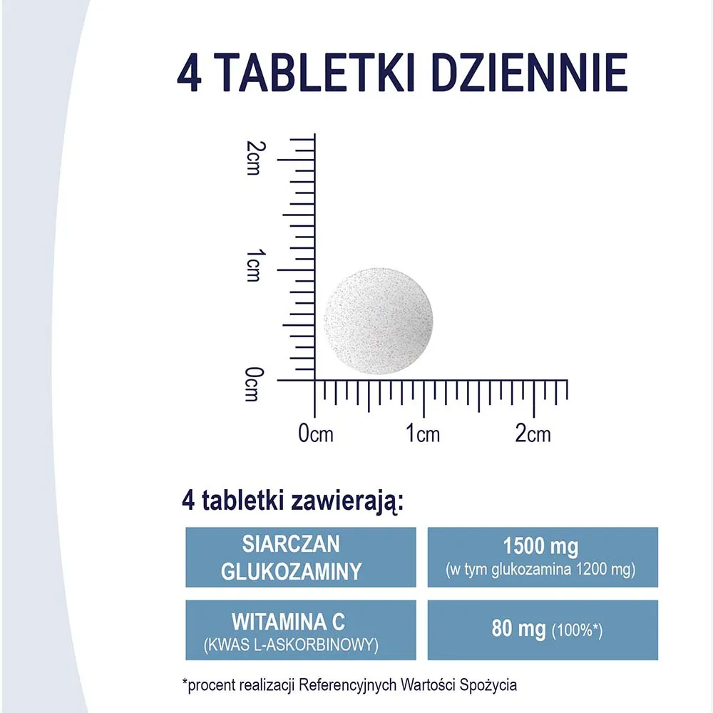 Naturell Glukozamina + C, suplement diety, 100 tabletek 