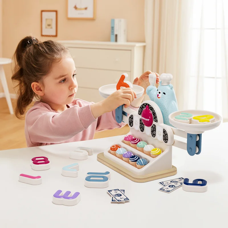 Top Bright Głodny Miś waga szalkowa Montessori 36 m+