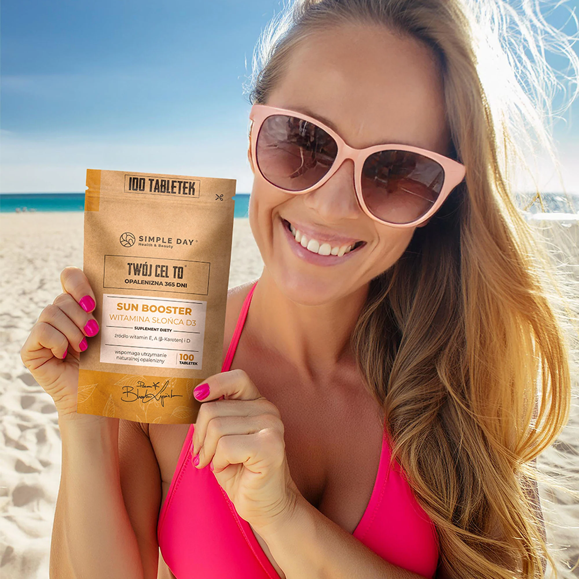 Twój cel to: Opalenizna 365 dni - Sun Booster 100 tabletek