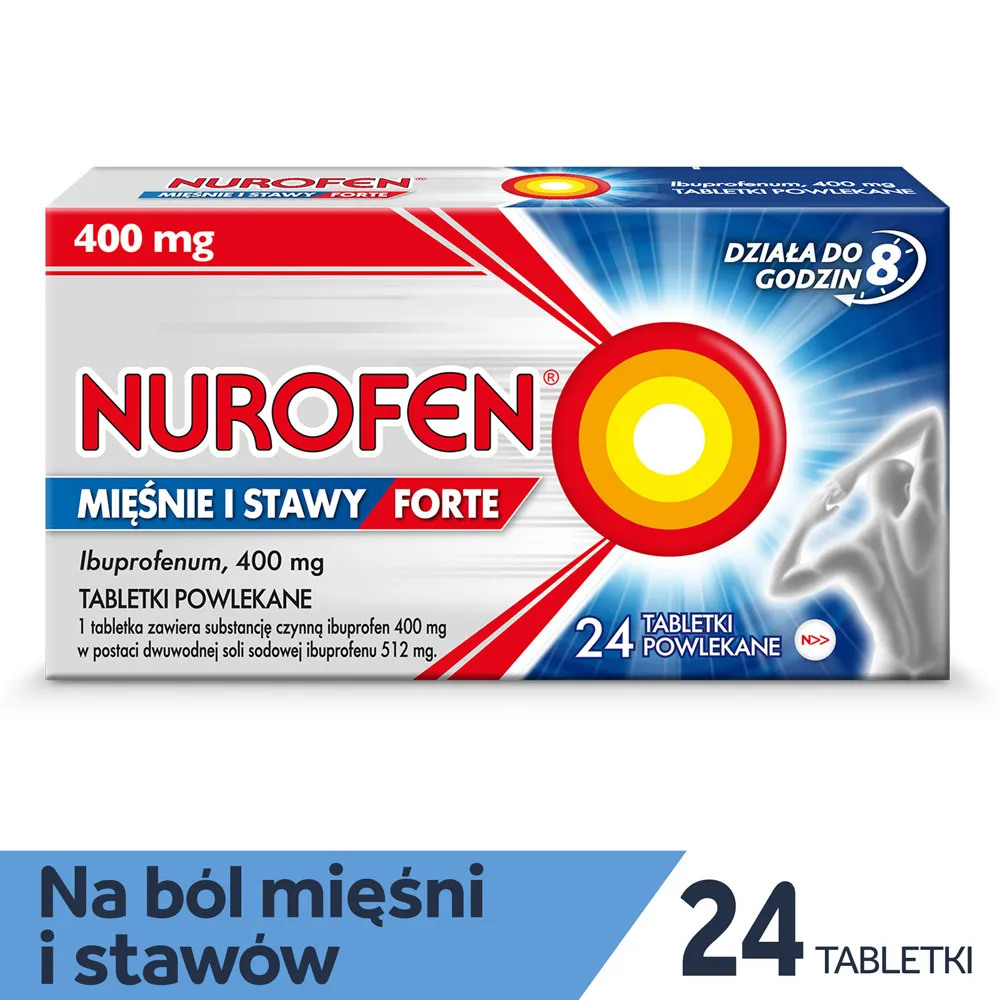Nurofen Mięśnie i Stawy Forte, 400mg, 24 tabletki powlekane 