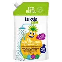Luksja Kids żel pod prysznic i szampon 2w1 dla dzieci ananas (zapas), 750 ml