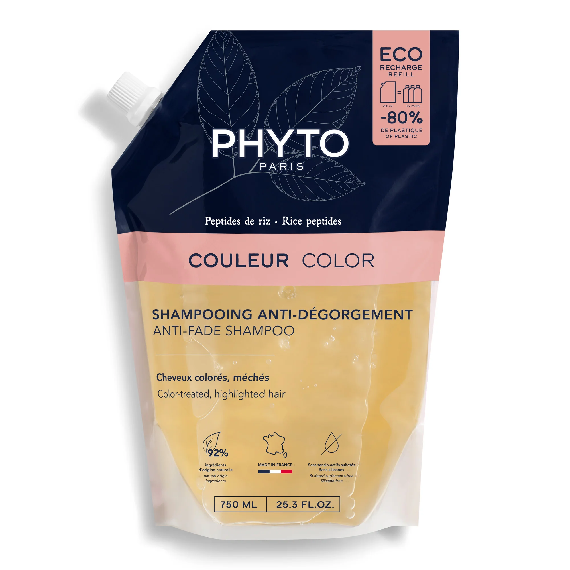 Phyto Color szampon chroniący kolor refill, 750 ml