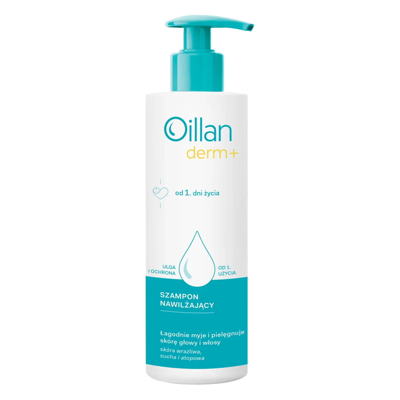 Oillan Derm+ Szampon nawilżający, 180 ml