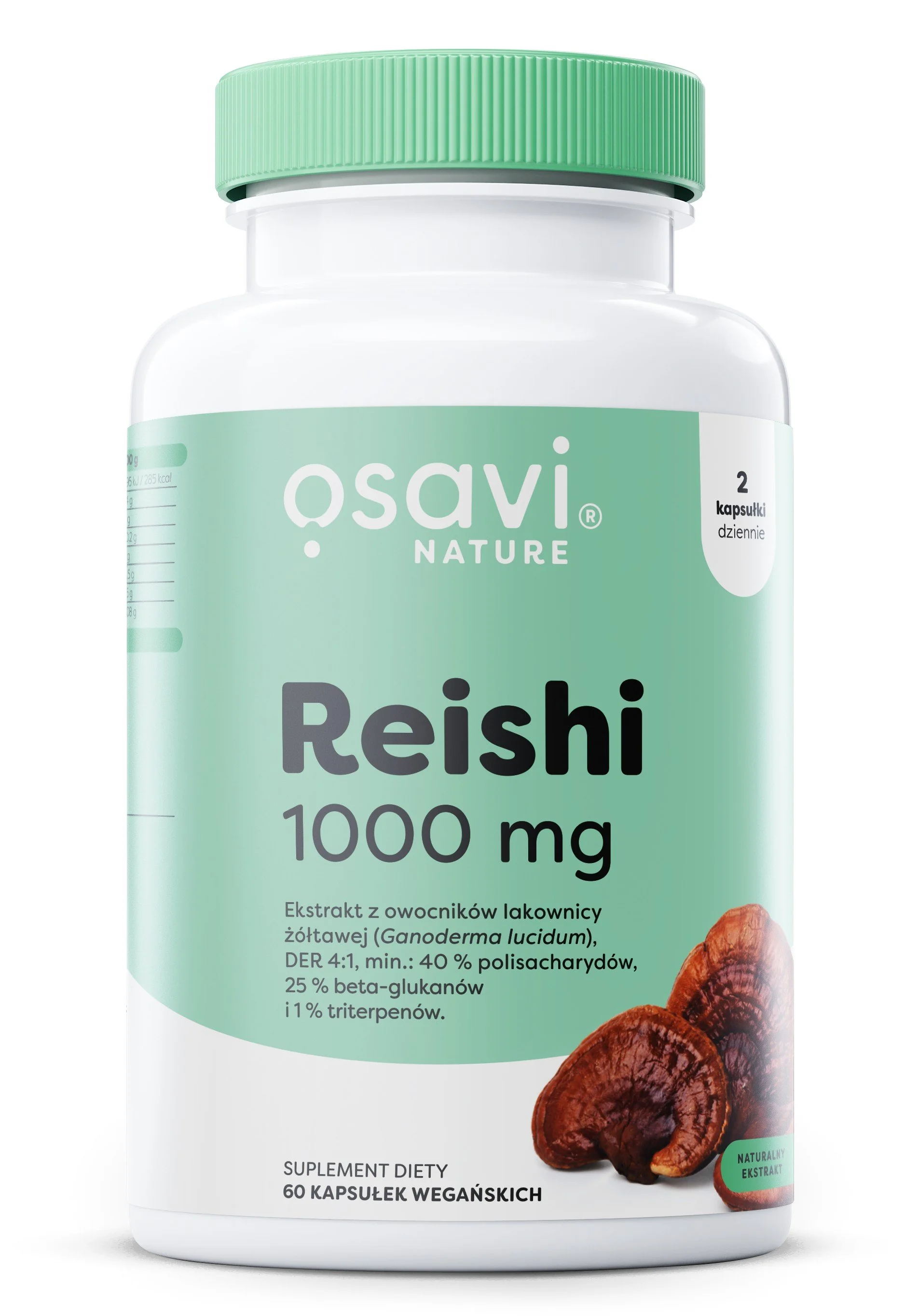 Osavi Reishi 1000 mg 60 kapsułek wegańskich