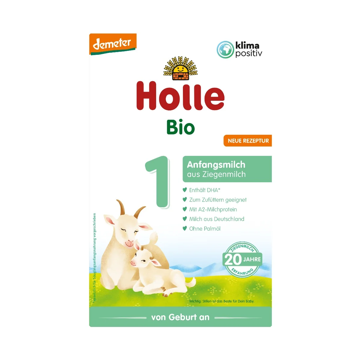 Holle Bio 1 mleko początkowe na bazie mleka koziego, 400 g