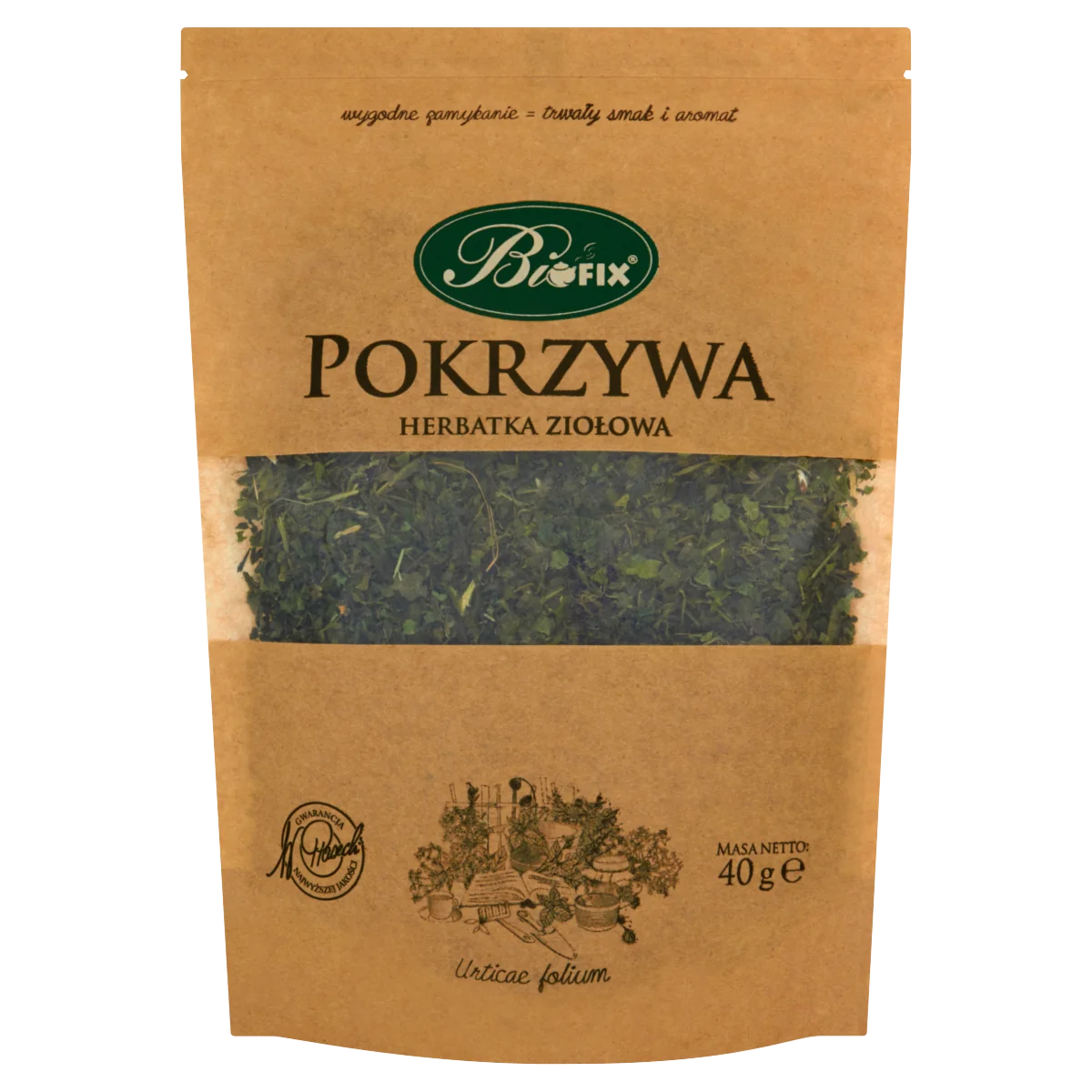 BiFIX Pokrzywa herbatka ziołowa liściasta, 40 g
