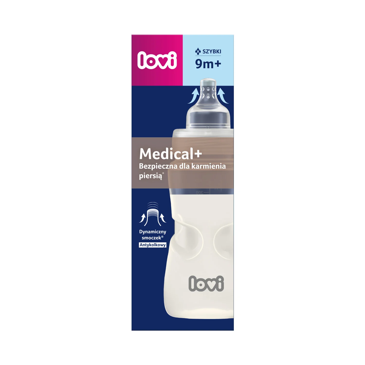 Lovi Medical+ butelka do karmienia 9m+ 21/561, 330 ml