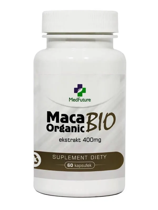 Maca Organic BIO, ekstrakt 400 mg, 60 kapsułek
