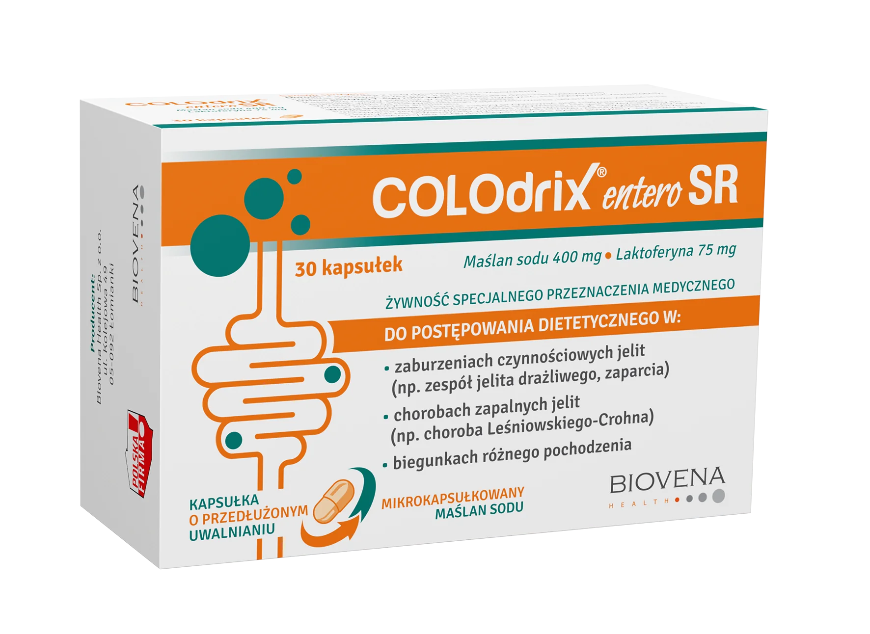 Biovena Health Colodrix entero SR 30 kapsułek