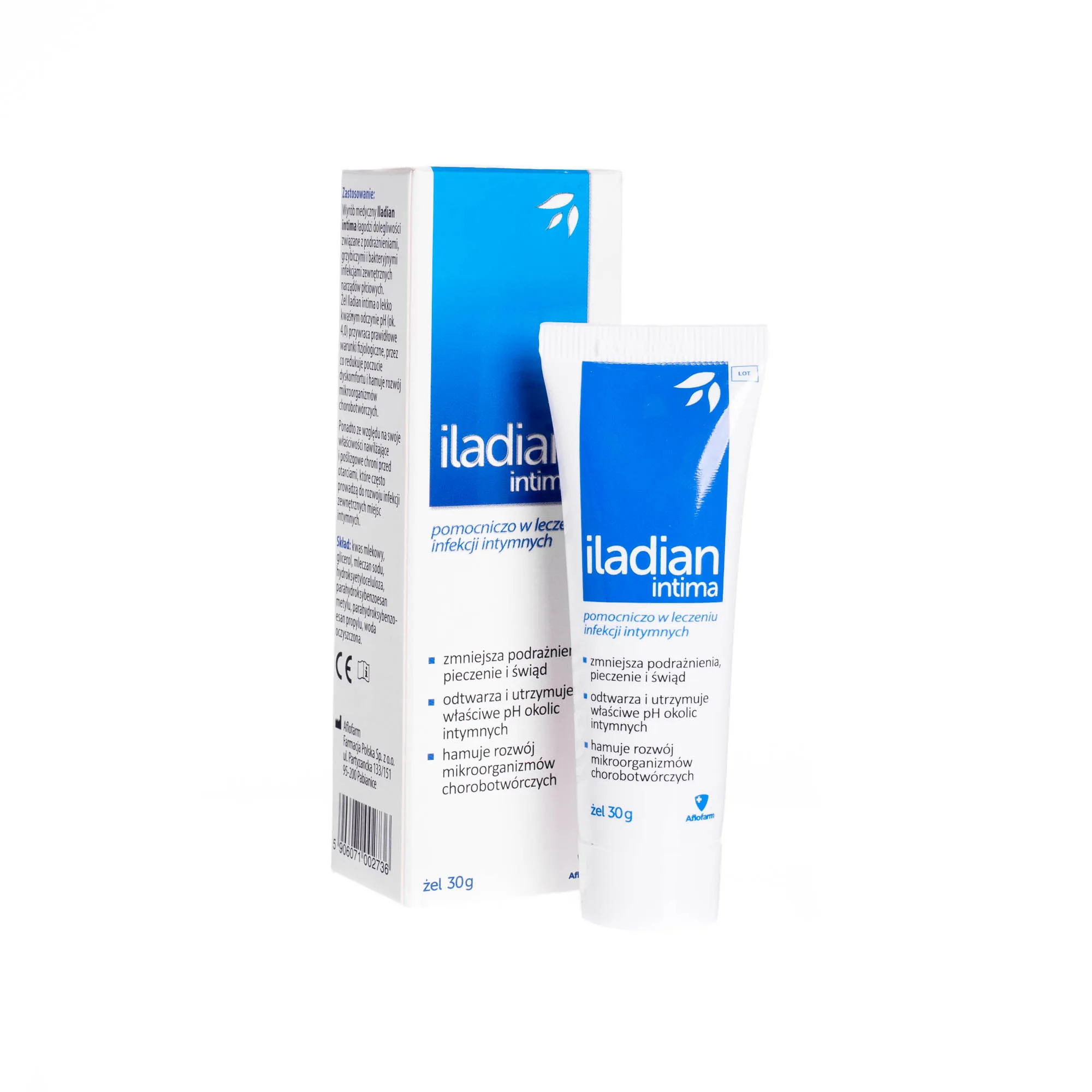 Iladian Intima, żel pomocniczy w leczeniu infekcji intymnych, 30 g