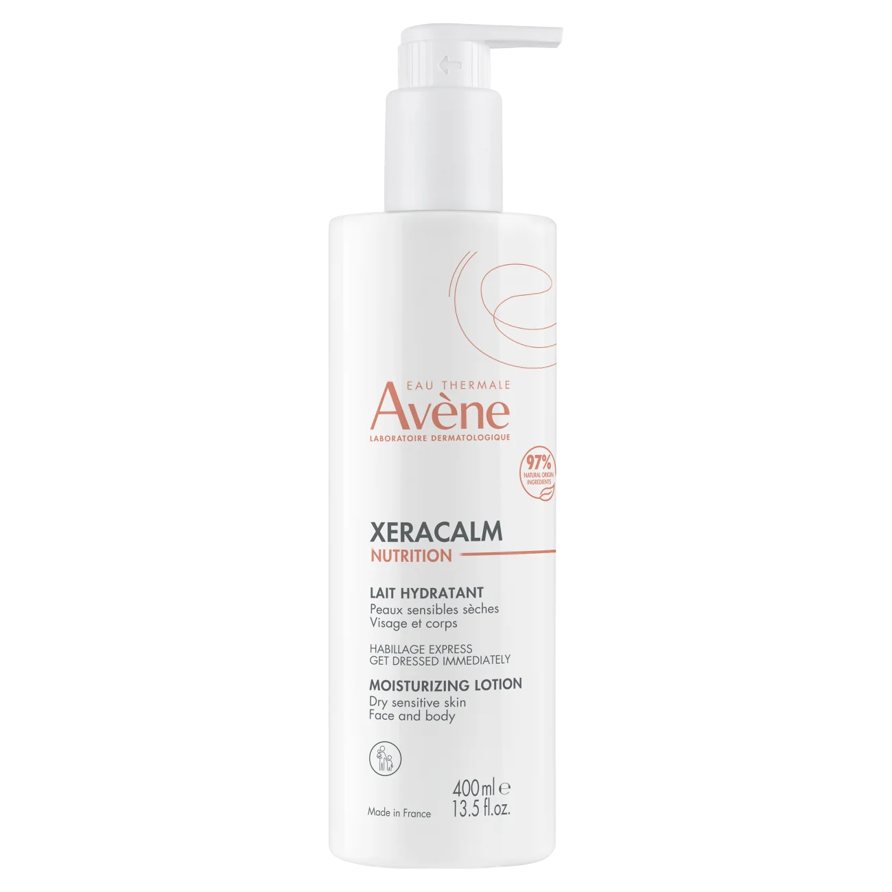 Avène Xeracalm Nutrition mleczko nawilżające do twarzy i ciała, 400 ml