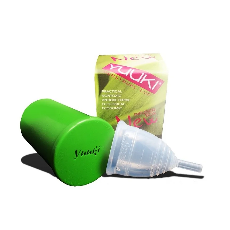 Yuuki Soft zestaw rozmiar S kubeczek menstruacyjny + pojemnik do dezynfekcji