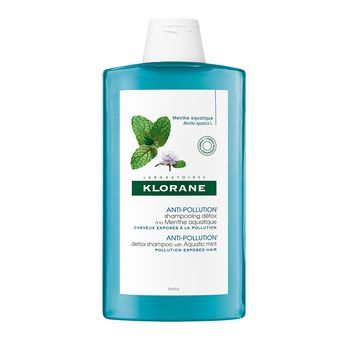 Klorane, szampon do włosów detoksykujący na bazie mięty nadwodnej, 400 ml 