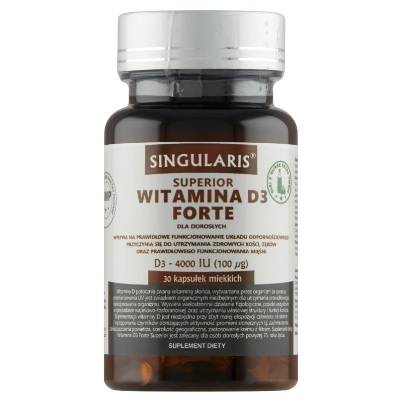 Singularis Superior Witamina D3 Forte 4000 IU suplement diety, 30 kapsułek