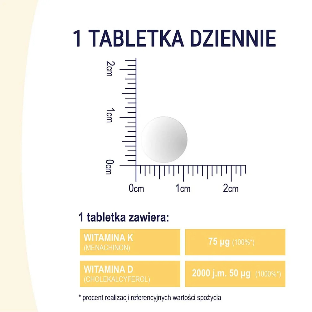 Naturell Witamina D3 + K2 MK-7 60 tabletek do ssania