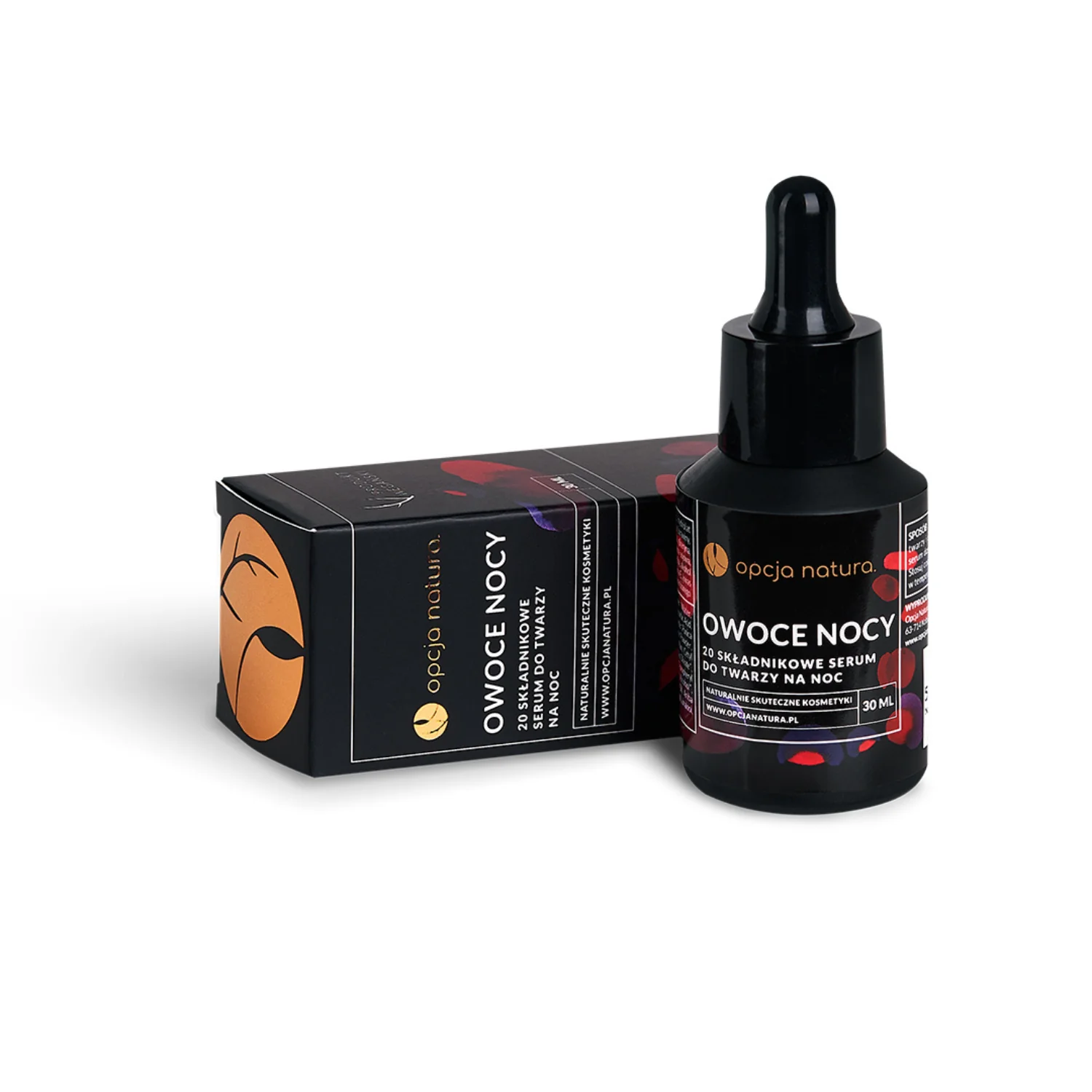 Opcja Natura Owoce Nocy 20 składnikowe serum do twarzy na noc, 30 ml