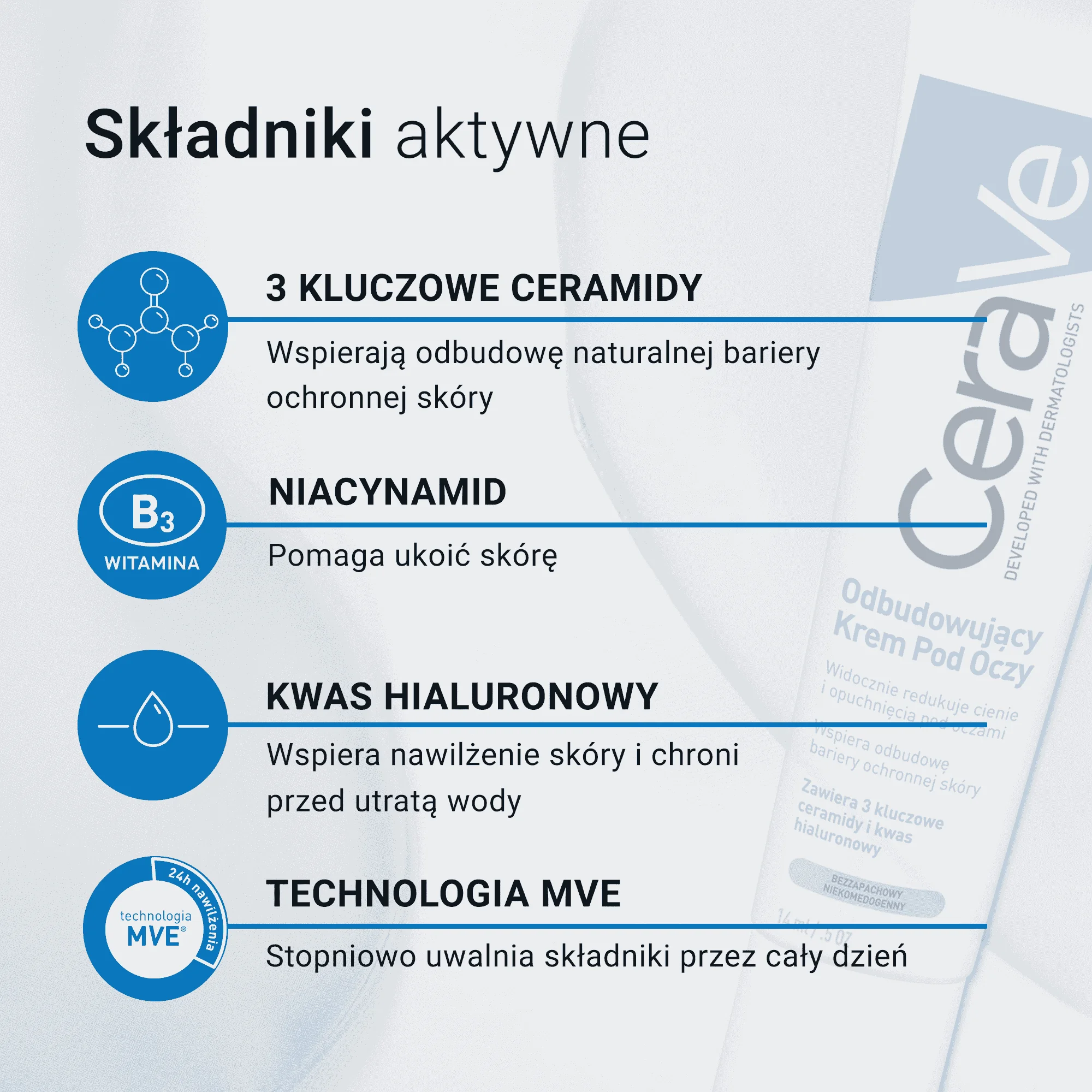 CeraVe krem odbudowujący pod oczy, 14 ml